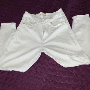 Levi’s 721 Vintage High Rise Skinny Jeans White